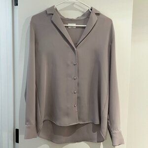 Aritzia Wilfred Tulum Blouse - Light Purple/Gray (XS)